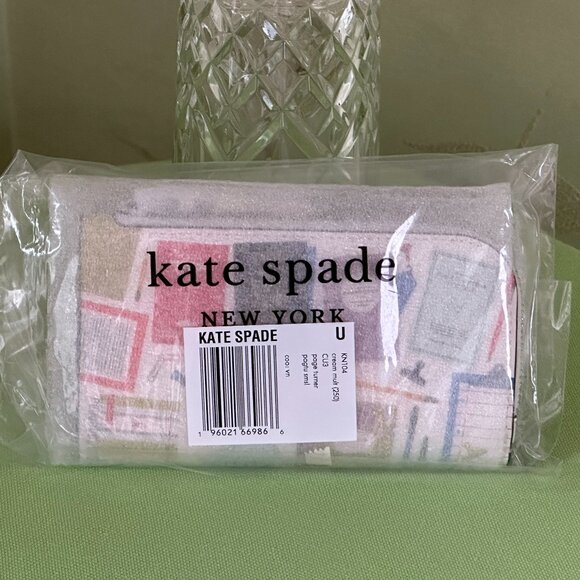KATE SPADE PAGE TURNER SMALL BIFOLD WALLET:NWT CREAM/MULTI - Picture 12 of 12